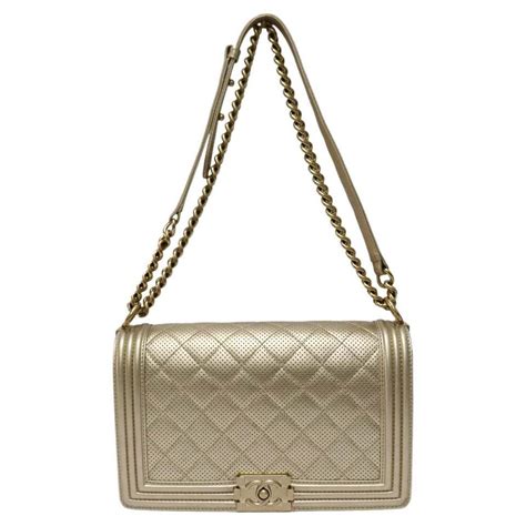 chanel boy grey gold hardware|chanel bag for sale.